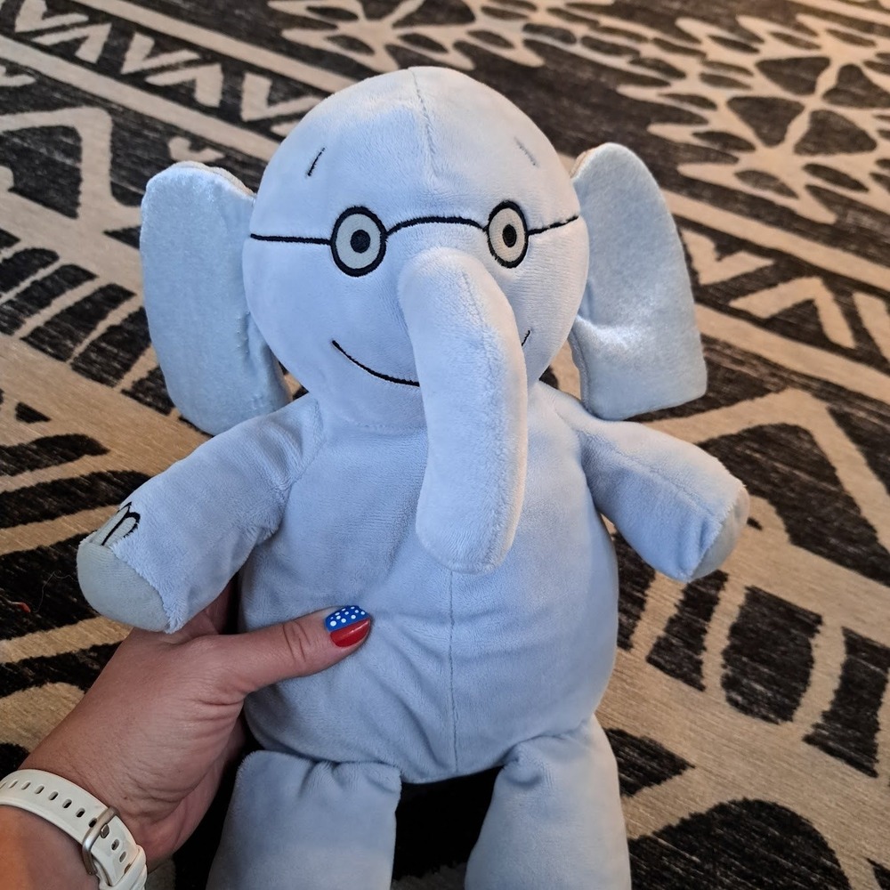 Mo Willems Elephant & Piggie Gerald Plush Kohl's Cares Blue Stuffed Animal Toy